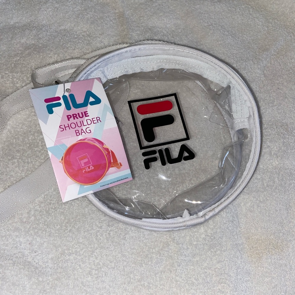 Clear fila shoulder bag